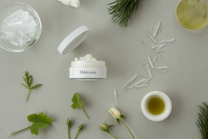 Melderskin shaving cream with rose and menthol
